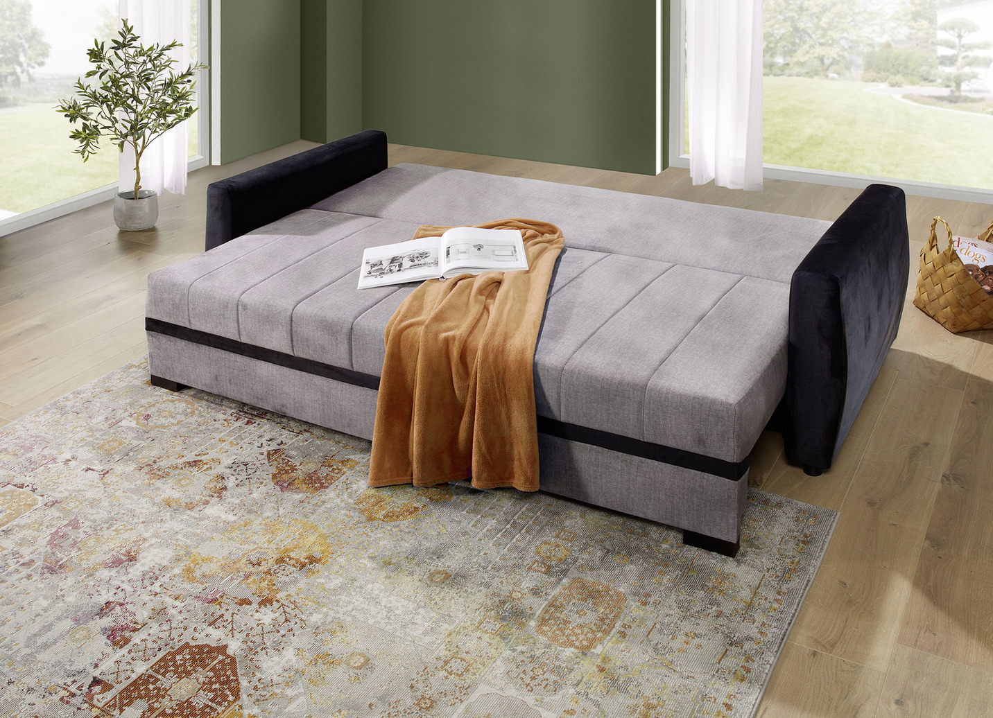 Schlafsofa mit Bettkasten