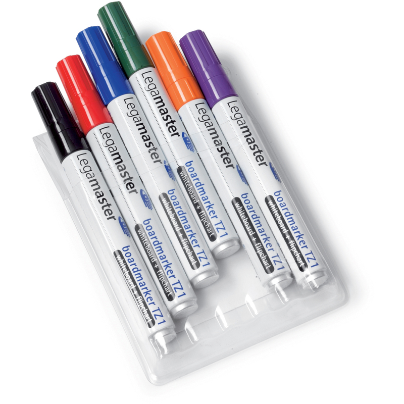 Legamaster Whiteboard Marker TZ1, 6er Etui, assortiert