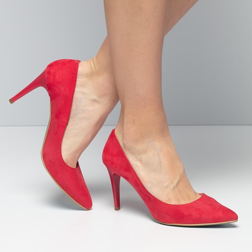 Giulia Pumps rood Imitatiesuede
