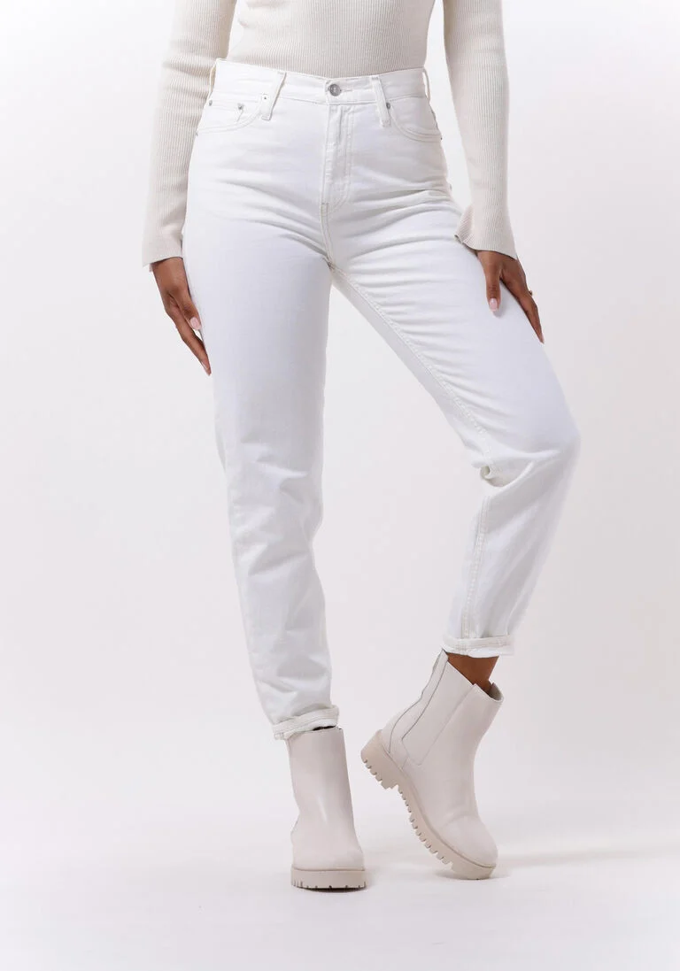 CALVIN KLEIN witte calvin klein mom jeans mom jean