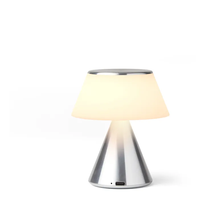 Lexon Lampe LED portable Luma | Aluminium