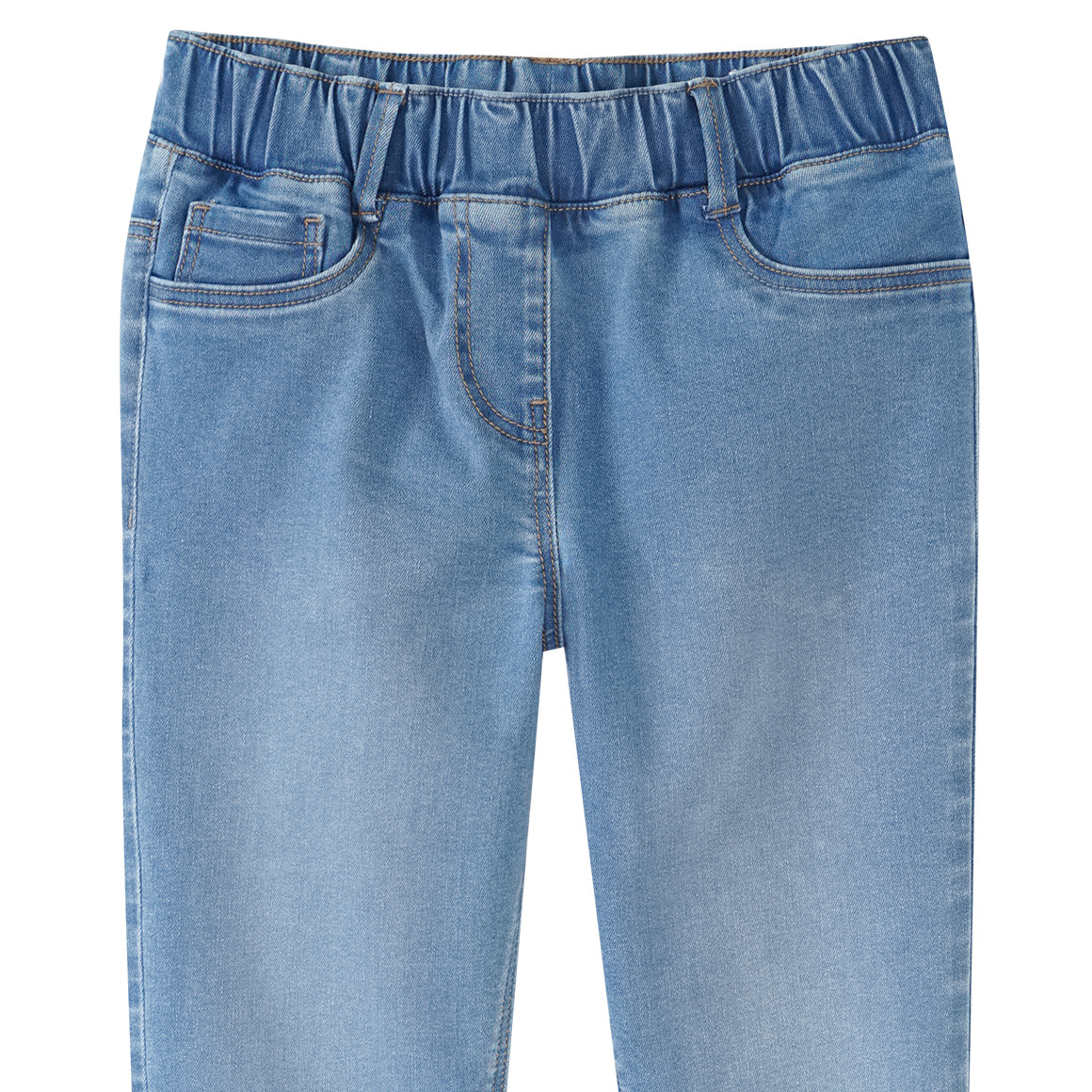 Yigga Mädchen Jeggings mit Elastikbund hellblau