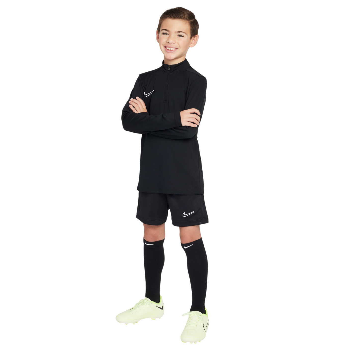Nike Academy 25 Trainingsbroekje Kids Zwart Wit