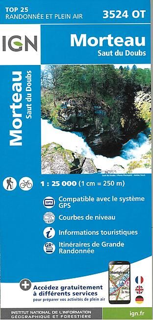 IGN - TOP25 3524OT MORTEAU 1 25 000