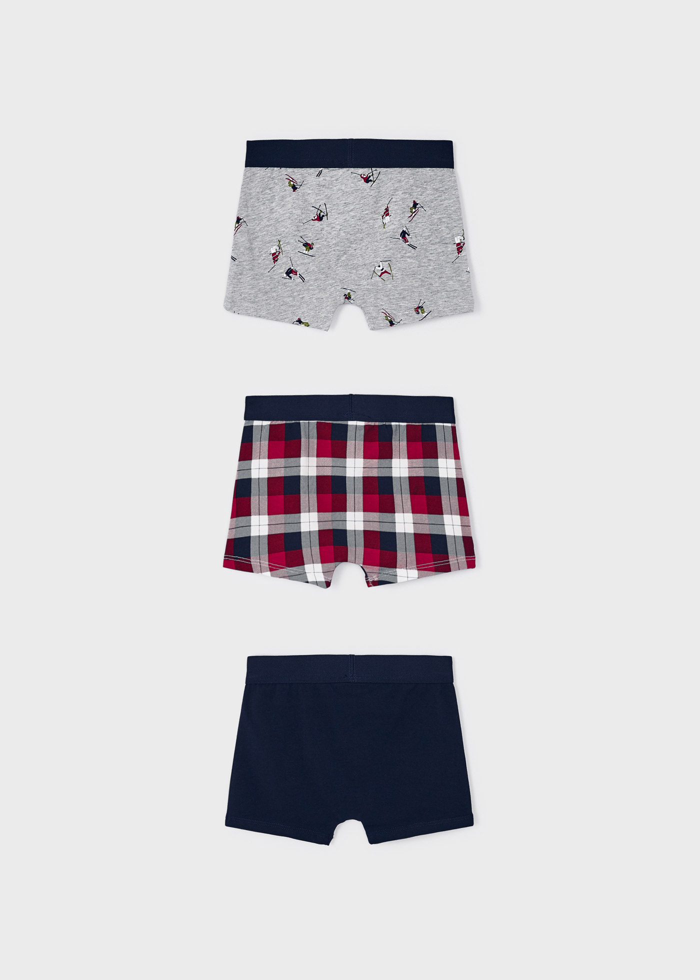 Conjunto de 3 cuecas boxer para meninos