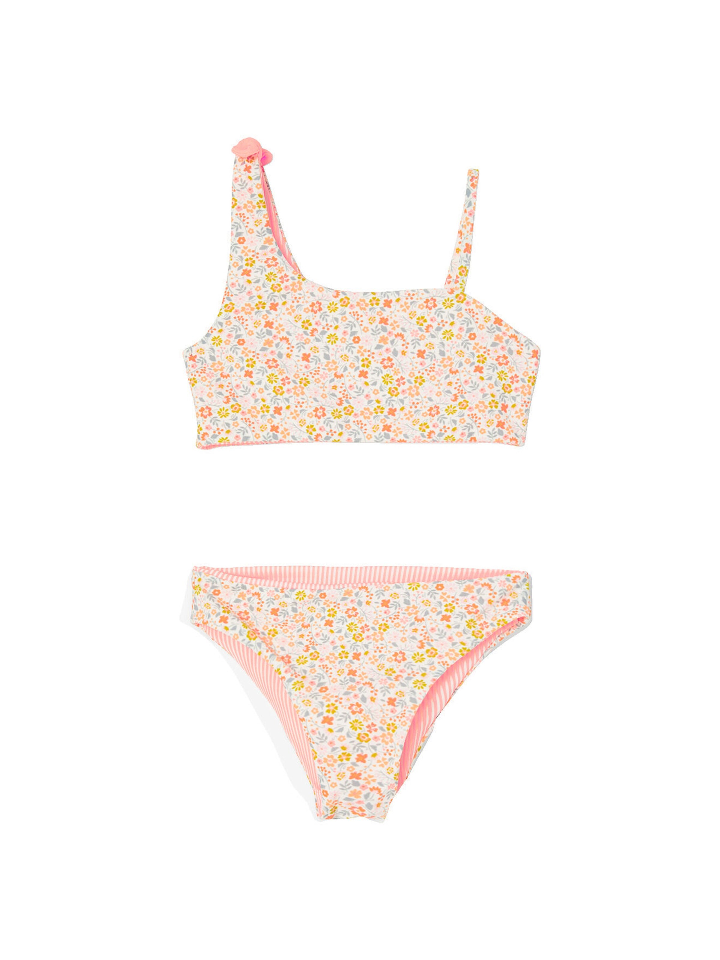 Vertbaudet Wendbarer Mädchen Bikini koralle