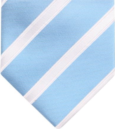 Suitable Stropdas Zijde Streep Blauw TI23-09 kopen