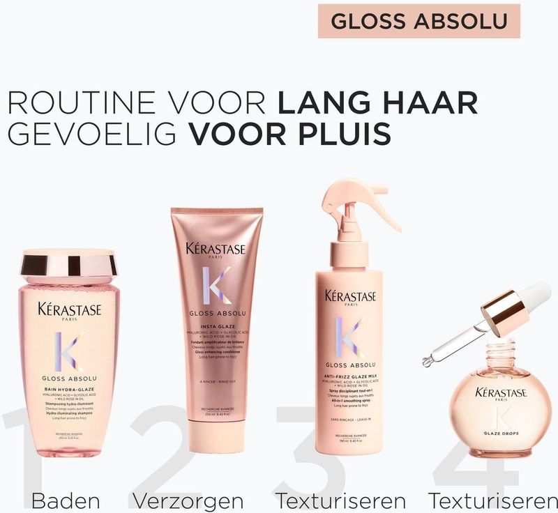 Kérastase - Gloss Absolu Bain Hydra-Glaze Shampoo - 250ml - Hyaluronzuur - Glycolzuur
