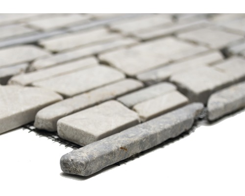 Gebroken mozaïek MOS Brick 230 grijs 30,5x30,5 cm