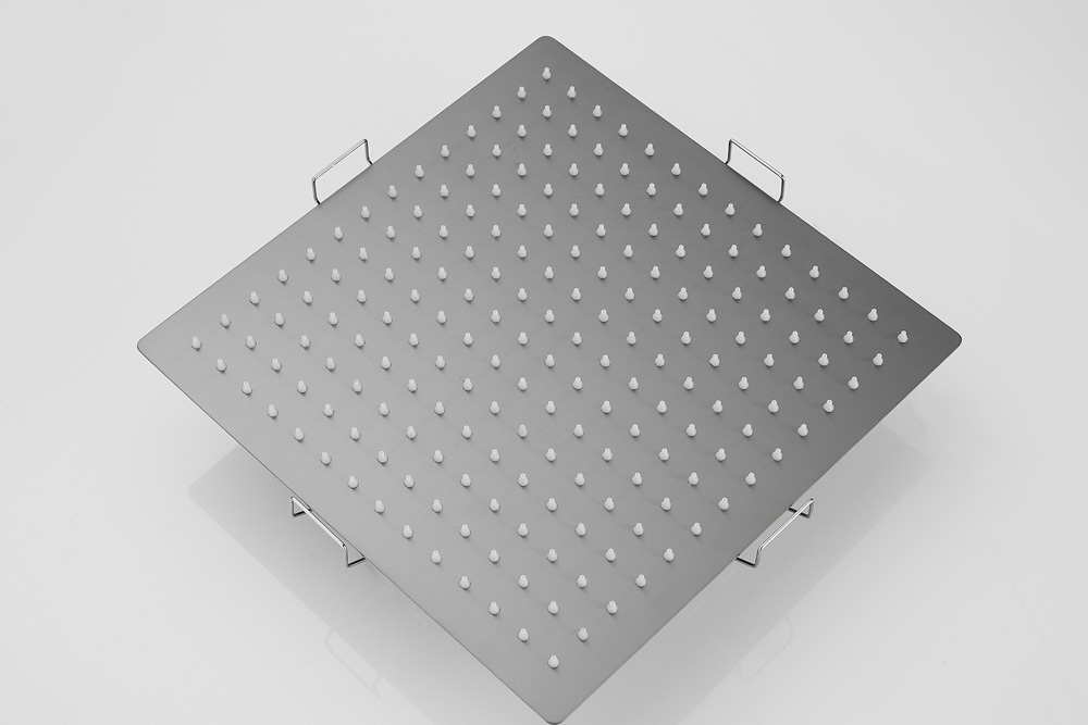 Saniclear Plus inbouw regendouche met inbouw douchekop 30x30cm verouderd ijzer - gunmetal