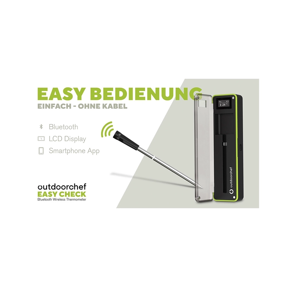 outdoorchef Easy Check Wireless Grillthermometer Single