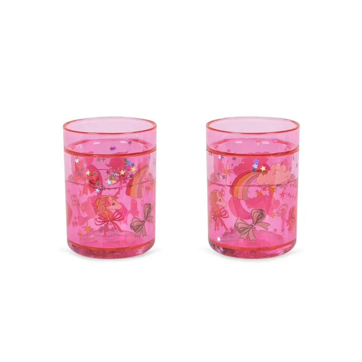 Konges Sløjd - Glitzertasse, rainbow bow (2er-Set)