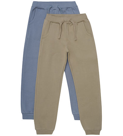 Minymo Jogginghosen - 2er-Pack - Timberwolf