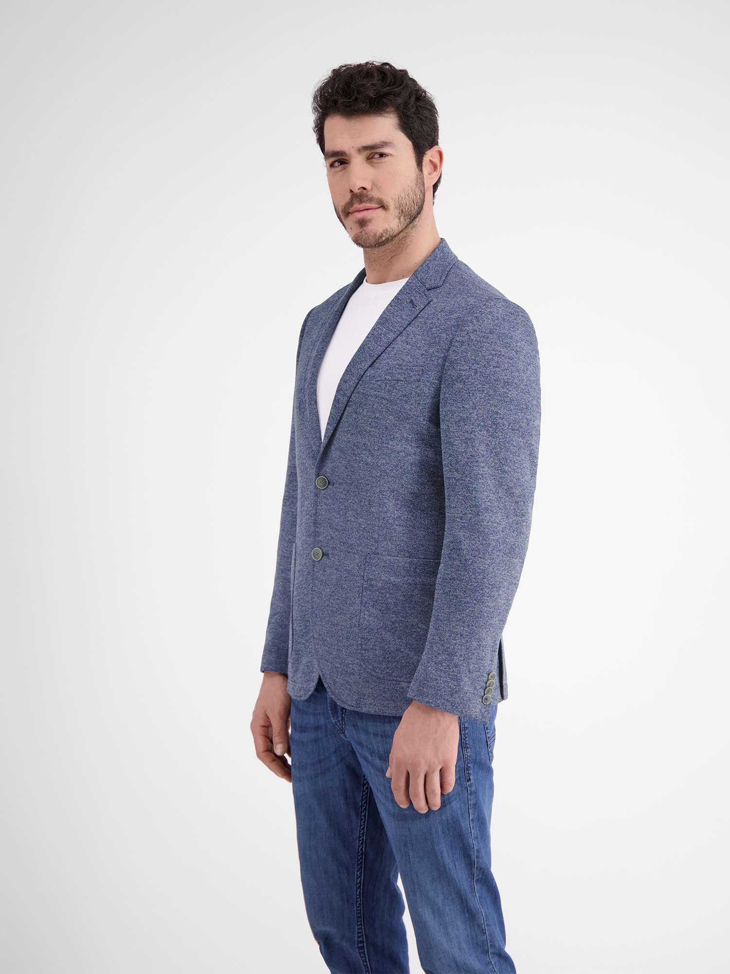 LERROS Jerseysakko »LERROS Jerseyblazer mit Muster im Innenfutter«