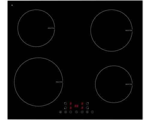 Inductiekookplaat met frame PKM 59 x 52 cm 4 kookzones IN4B-3G