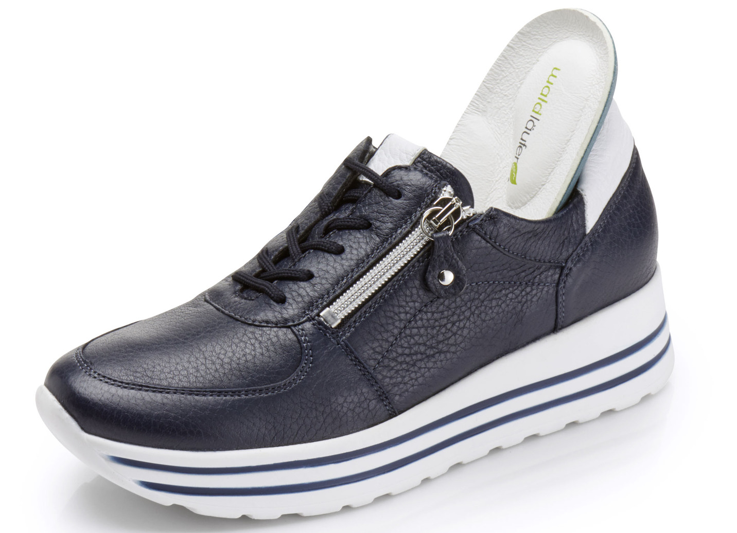 Waldläufer Sneaker aus weichem Hirsch-Nappaleder