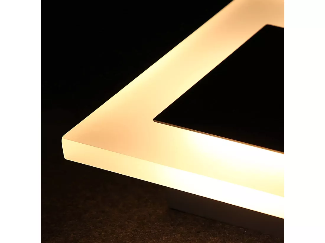 NETTLIFE LED lampe murale d'intérieur éclairage mural moderne 3000K blanc chaud en fer et acrylique Ø16cm 7W lampe de couloir