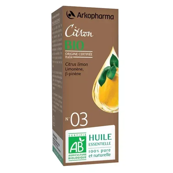 Óleo Essencial de Limão Orgânico Arko Essentiel nº 3 10ml