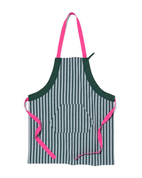 tablier en chambray rayé