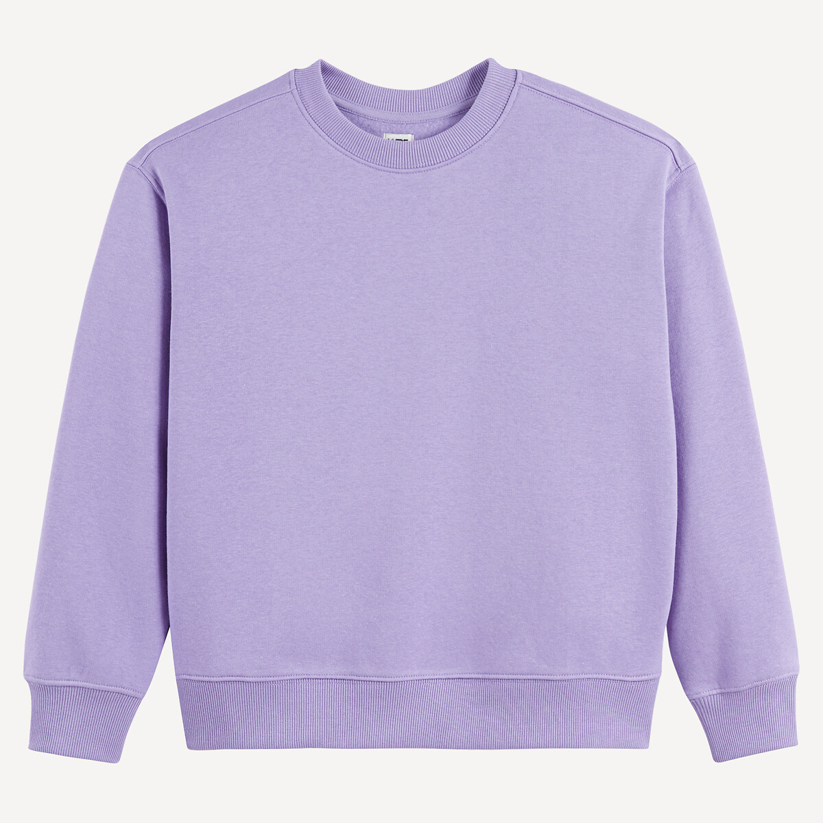 COLEÇÕES LA REDOUTE<br>Moletom de gola redonda achatado