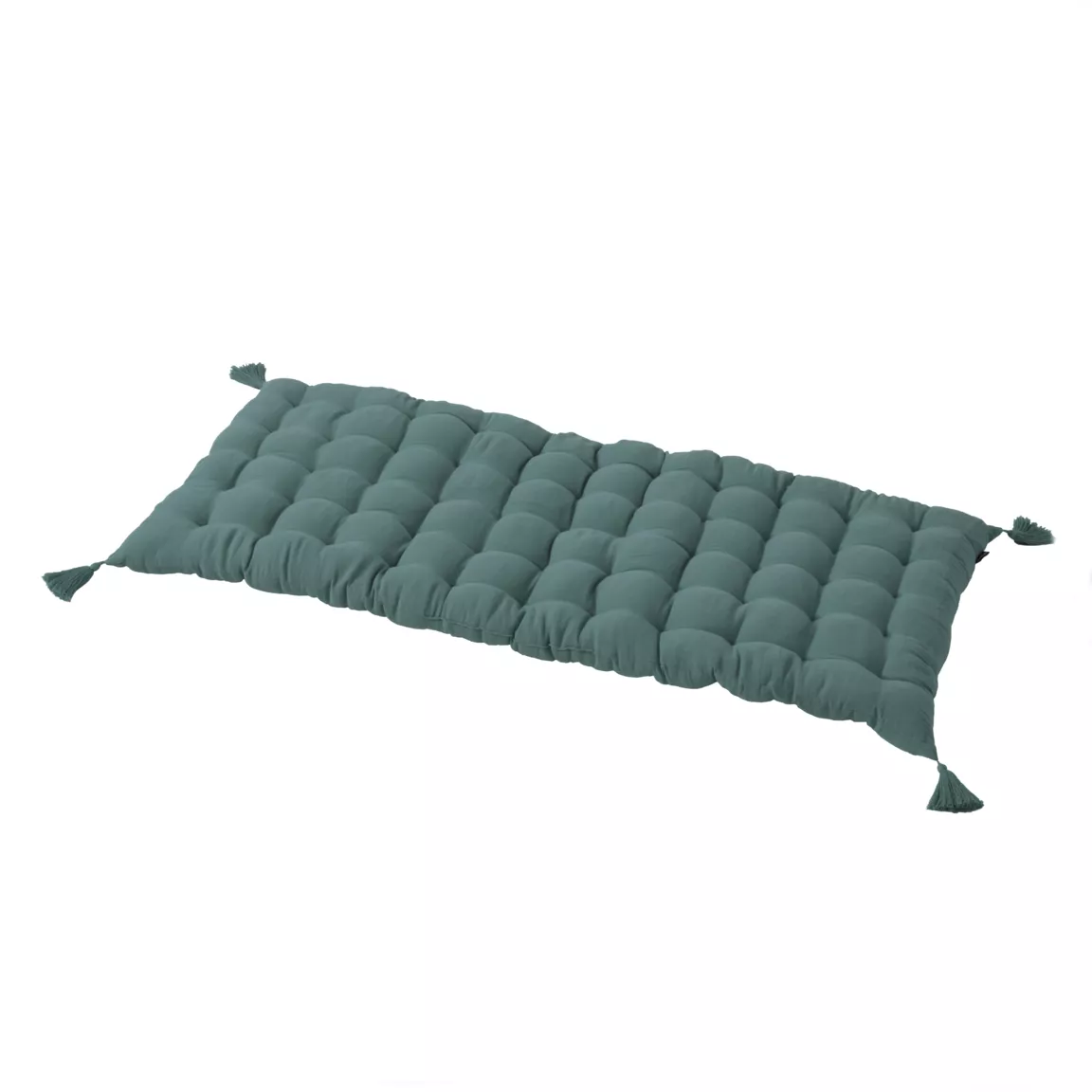 Matelas de sol gaze de coton (60 x 120 cm) Gaïa Bleu canard