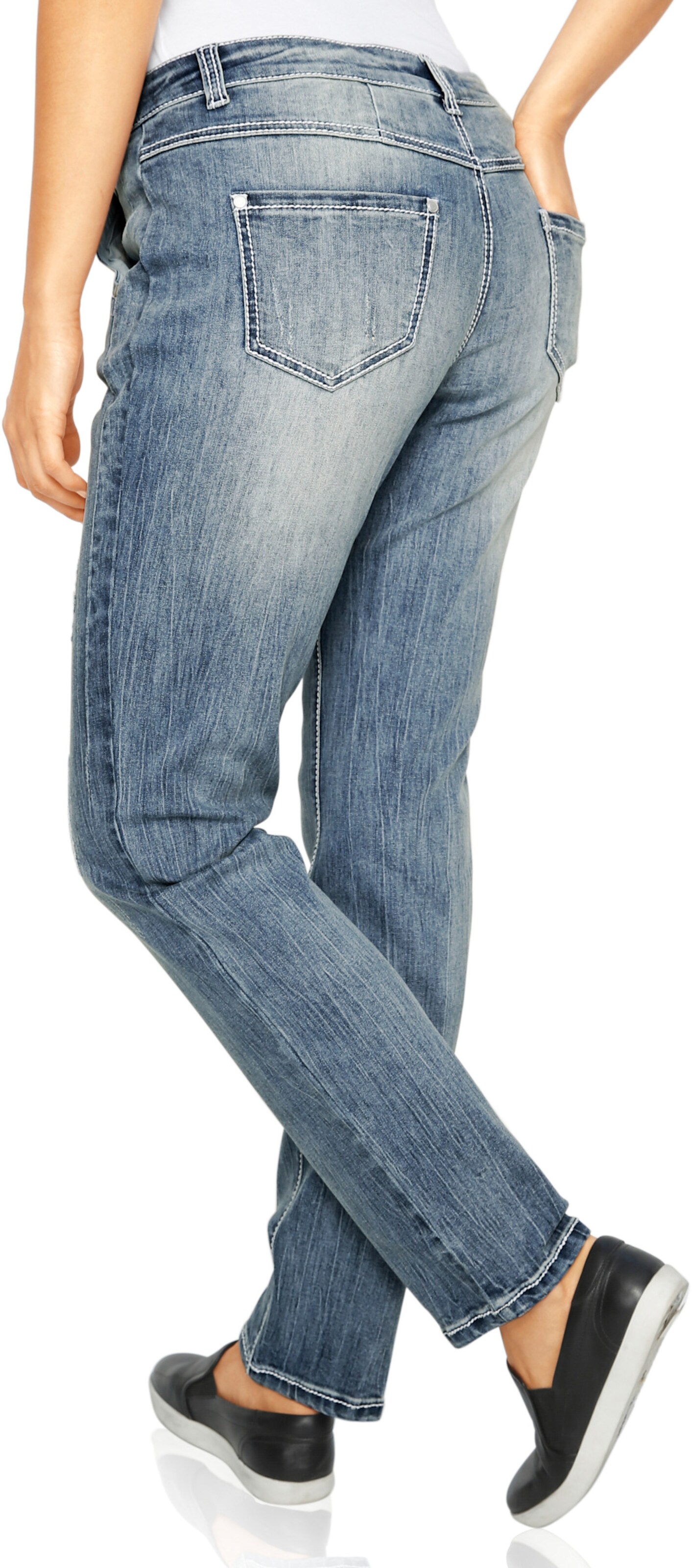 heine Boyfriend-Jeans in bleached