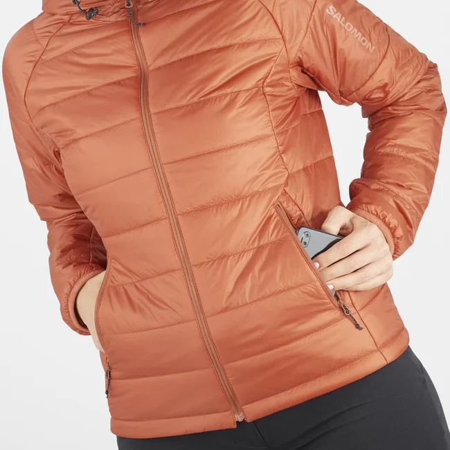 OUTLINE  Thermo-Jacke mit Kapuze Damen