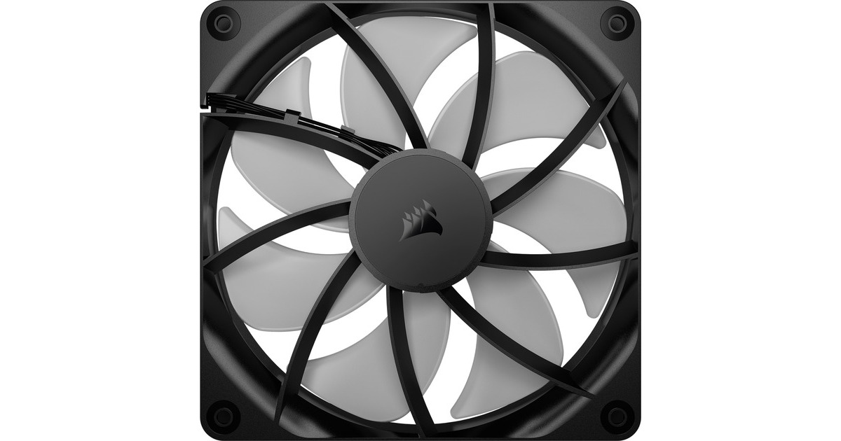 CorsairRS140 ARGB case fans  (Zwart, 2 stuks, 140 x 140 x 25 mm, PWM)