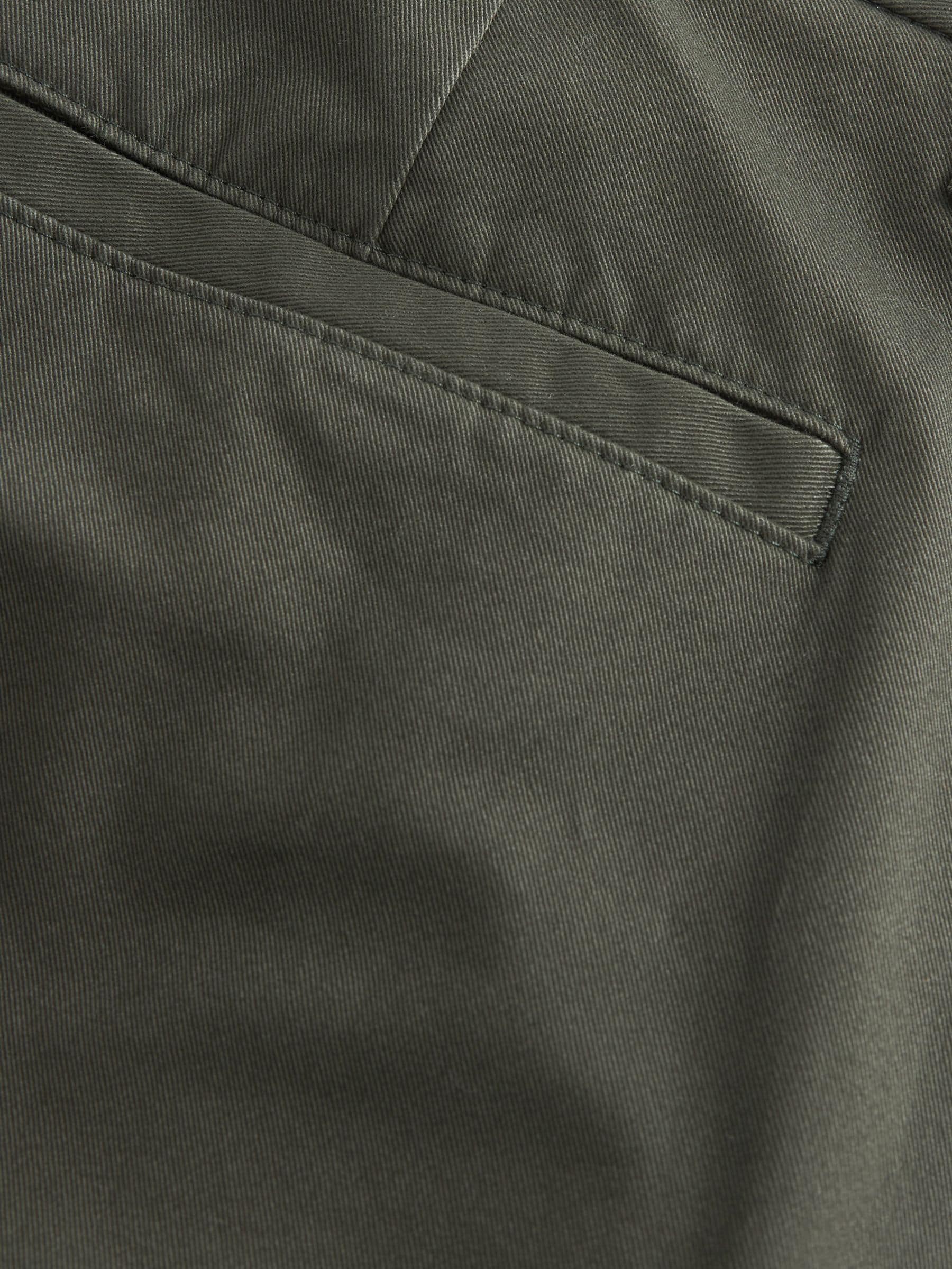 Groen-kaki - Straight fit - Stretchy chino