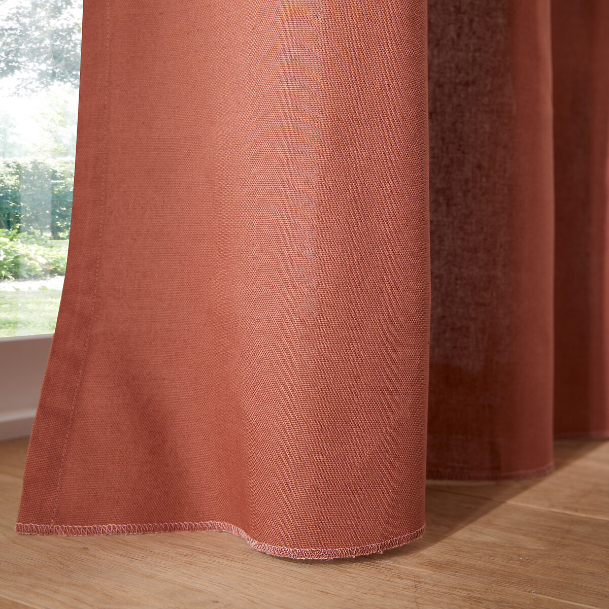 LA REDOUTE INTERIEURS<br>Cortina de algodão com ilhós Cenário