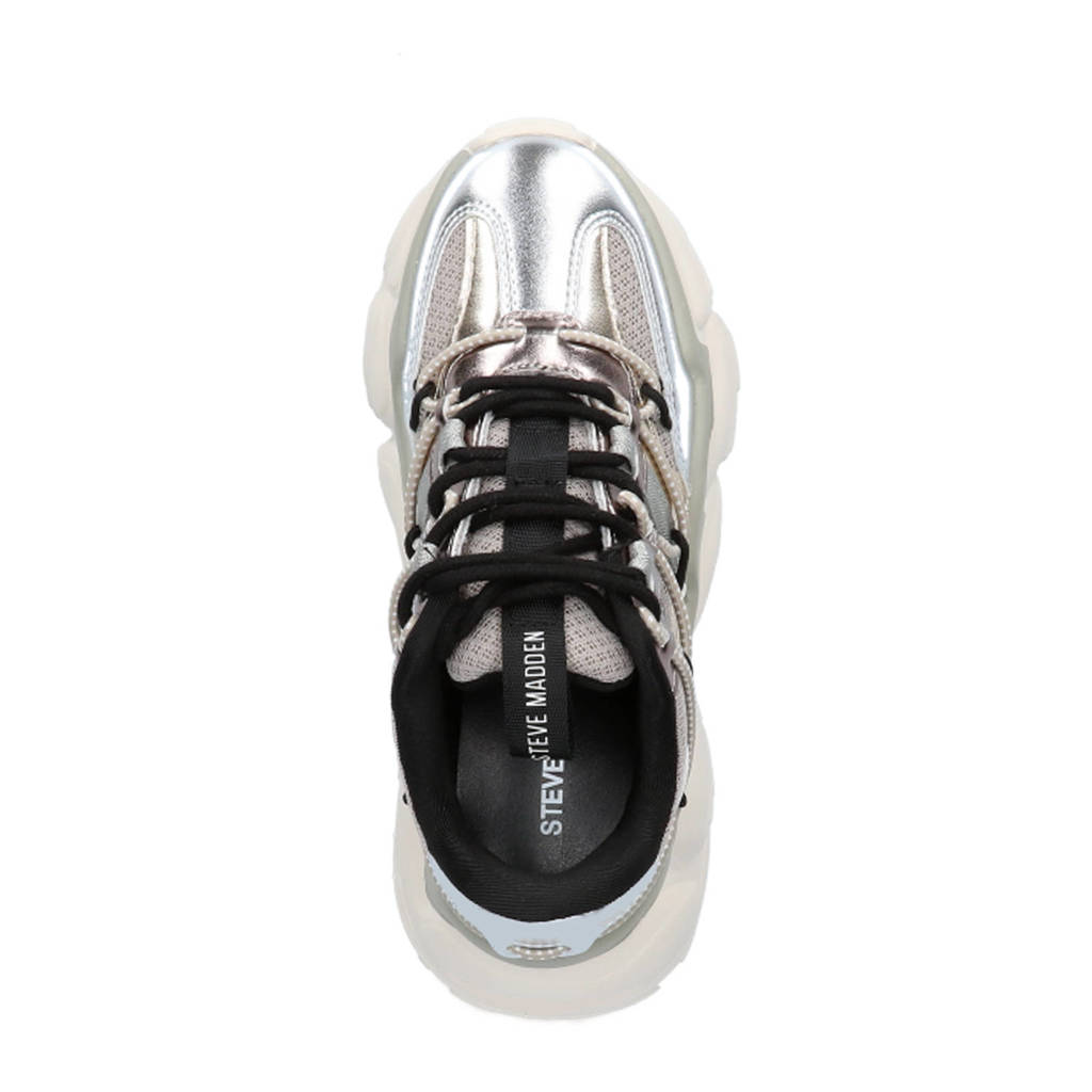 Steve Madden Spectetorsneakers zilver