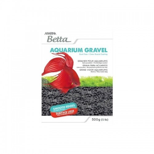 Cascalho preto marinho para aquários de betta.