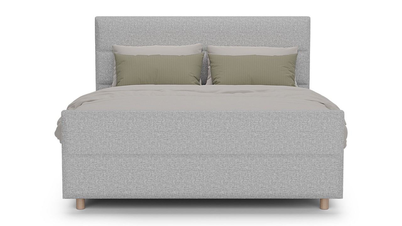 Boxspring Mica - Linen touch light grey