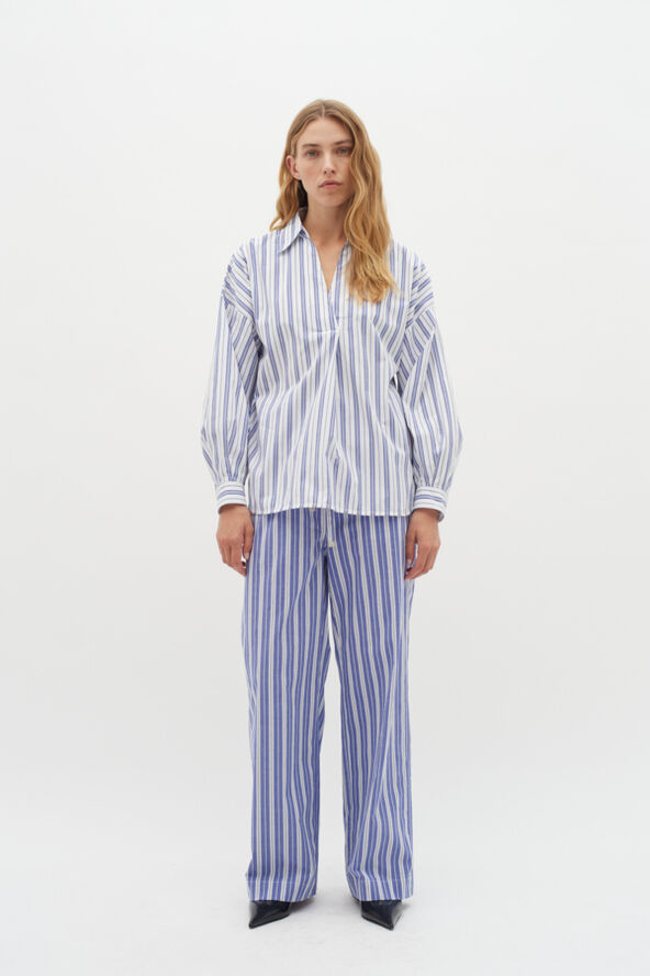 InWear LulaIW Blouse Blue narrow stripe