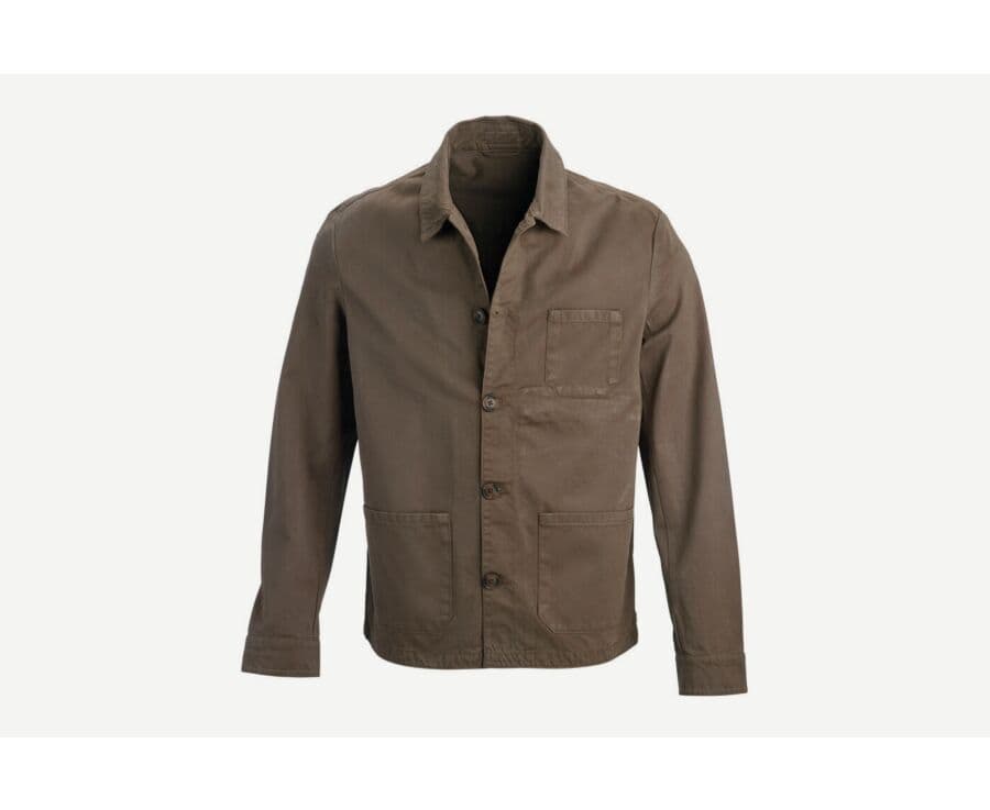 Veste coton homme Taupe foncé II - FÉLICIEN