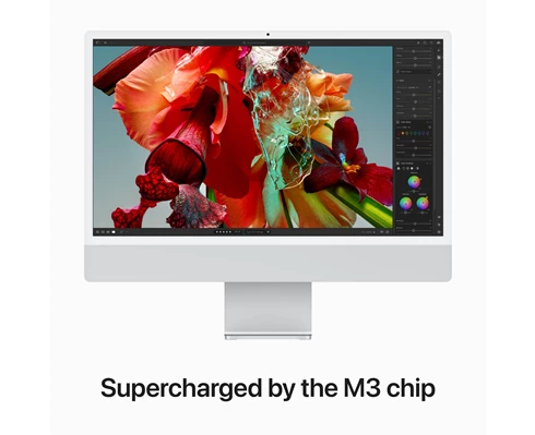 Apple 24-inch iMac - Retina 4,5K display, M3 chip 8‑core CPU   10‑core GPU, 8GB RAM, 512GB SSD - Silver