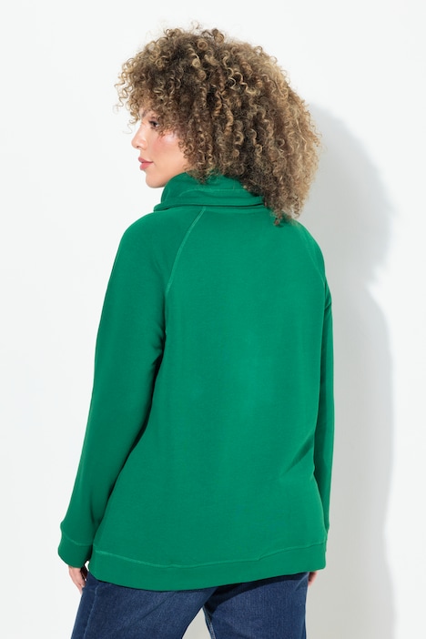 Sweatshirt, Eisstern, Stehkragen, Taschen, Langarm