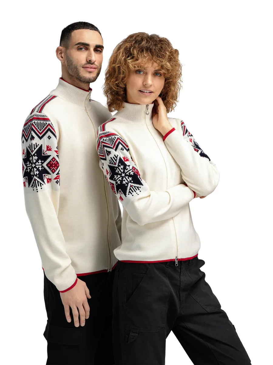 Dale of Norway Varberg Masculine Jacket Offwhite Marine Raspberry