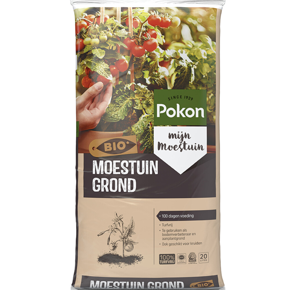 Pokon Moestuin Grond Biologisch20 liter