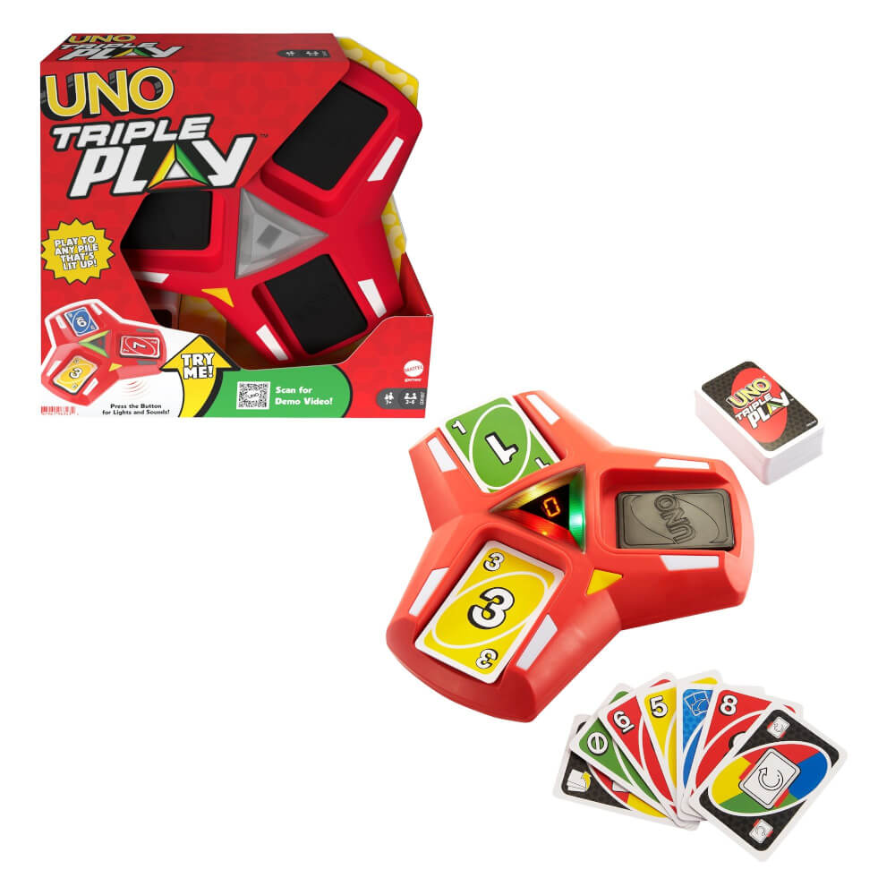 Mattel HCC21 UNO Triple Play
