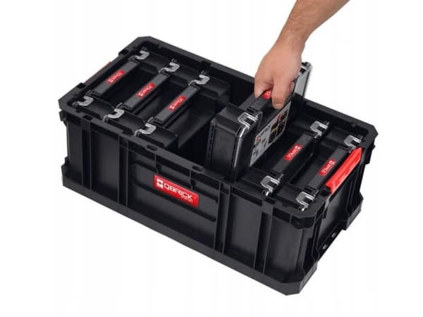 SETT: QBRICK SYSTEM TWO BOX 200 + 6 x QBRICK SYSTEM TWO ORGANIZER MULTI - 1 stk. per kartong