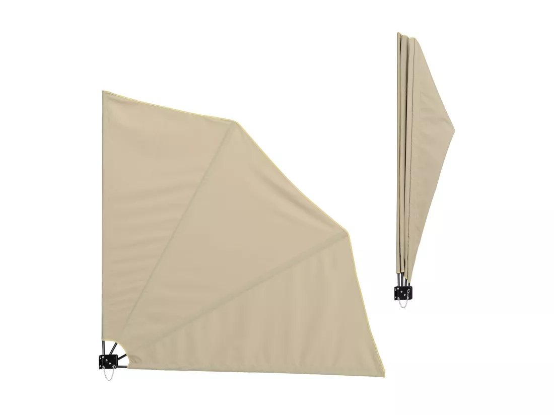 Auvent latéral parasol mural beige 160 x 160 x 160 cm 03_0003080