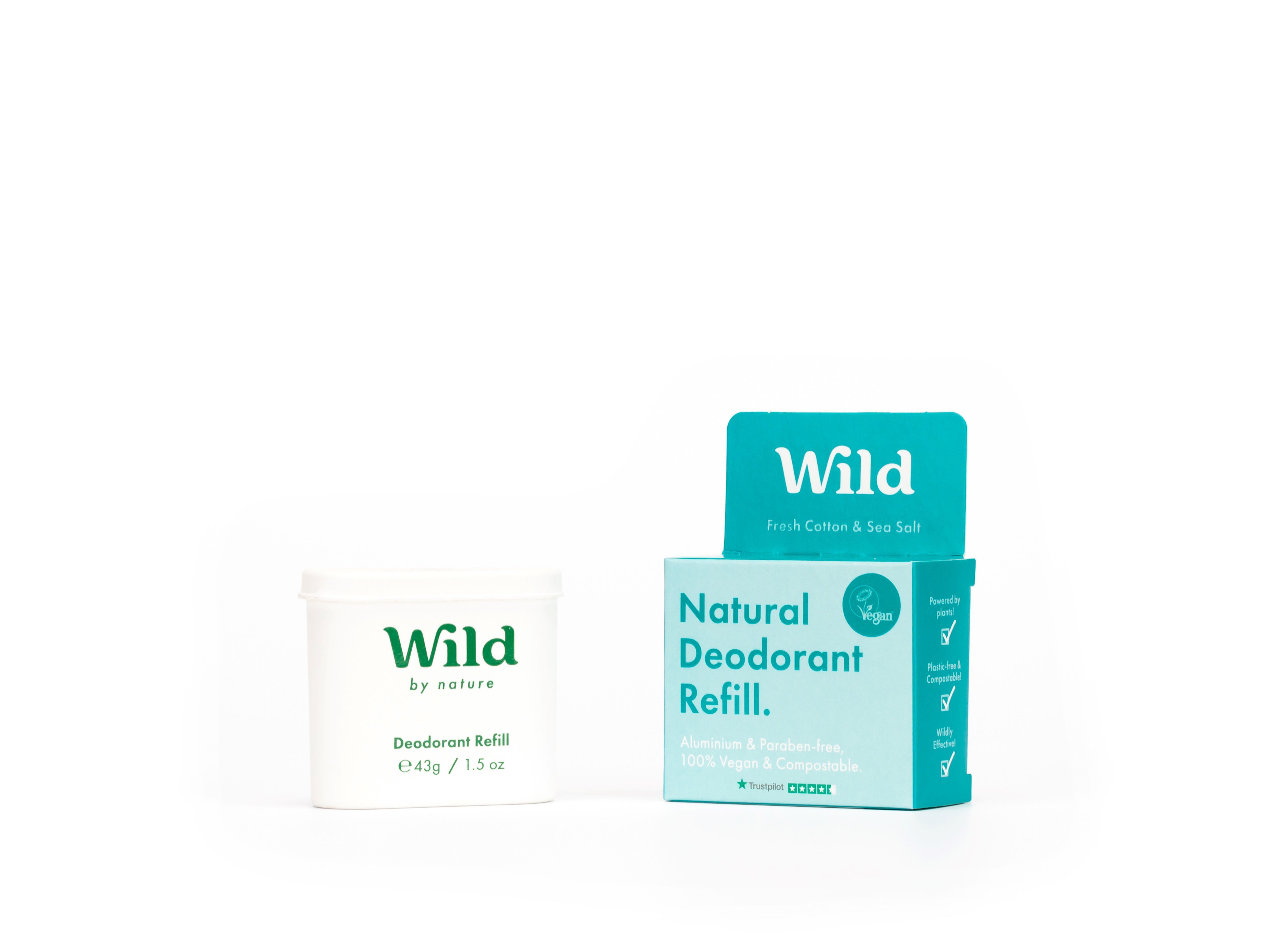 DESODORIZANTE WILD ALGODÃO SAL RECARGA 40G