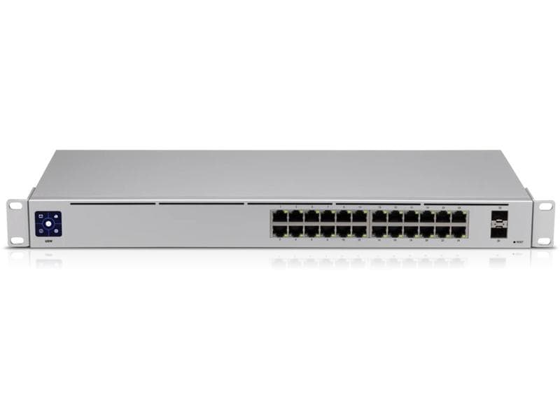 Ubiquiti Switch UniFi USW-24 24 Port UniFi USW 24-Port Gigabit Switch mit 2x SFP, lüfterlos
