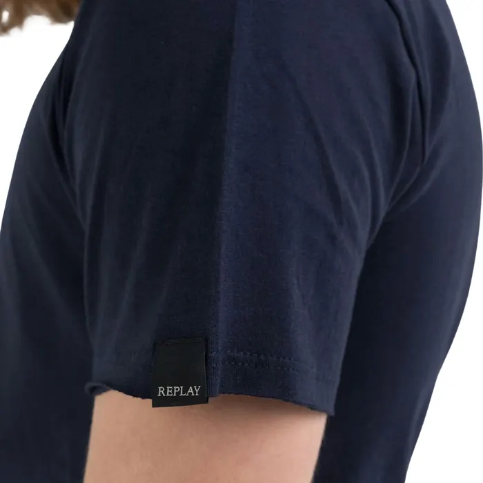 Replay Raw Cut V-neck Shirt Heren