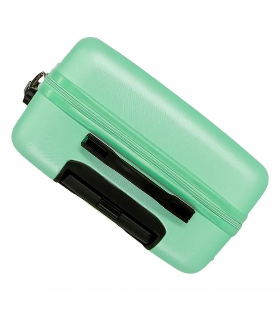 Conjunto de duas malas rígidas Roll Road Flex - 55-65cm - Turquesa