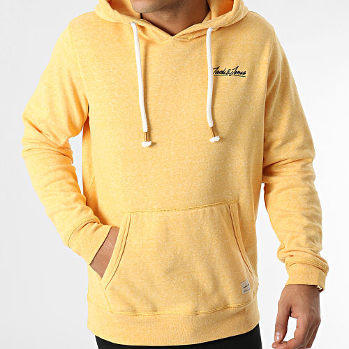 Sweat Capuche Tons Jaune Chiné
