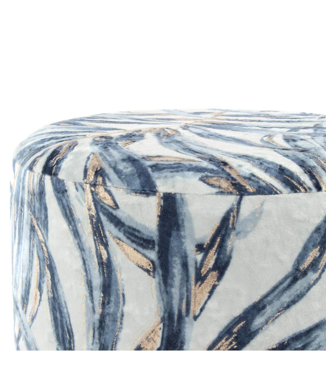 Tabouret ZANA en polyester doux et soyeux fait main BSCI FSC
