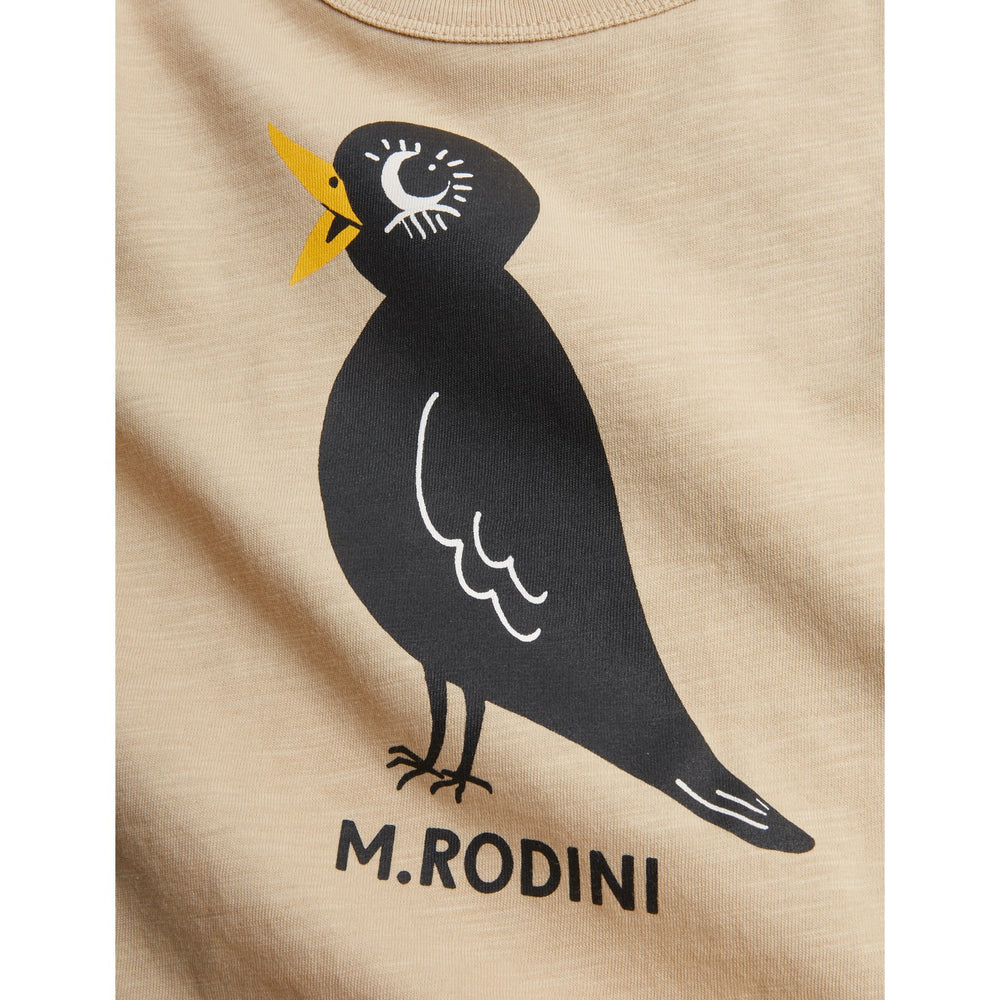 Køb Mini Rodini Beige Blackbird Sp Ss Tee