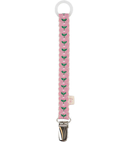 Konges Sløjd Schnullerketten - Vintage - Pink Blüte